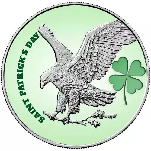 2024 U.S. Eagle St. Patrick's Day Edition 1 oz Silver Coin