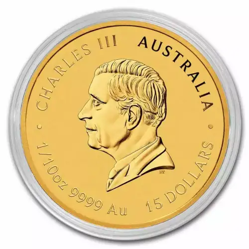 2025 1/10oz Australia Perth Mint Lunar Series III: Year of the Snake Colorized .9999 Gold Coin (2)