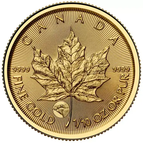 2025 1/10oz Canada RCM Treasured Maple Leaf w/ Polar Bears Privy .9999 Gold Coin