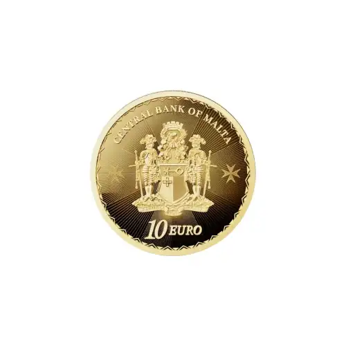 2025 1/10oz Malta Maltese Cross .9999 Gold BU Coin (2)