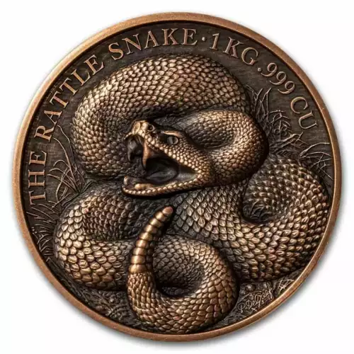 2025 1kg Benin Lunar Rattlesnake .999 Copper Coin (4)