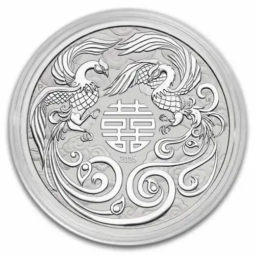 2025 1oz Australia Perth Mint Chinese Myths and Legends - Double Phoenix .9999 Silver BU Coin (4)