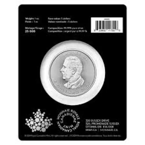 2025 1oz Canada Treasured Maple Leaf w/ Congratulations Privy Mark .9999 Silver BU Coin in Assay (2)