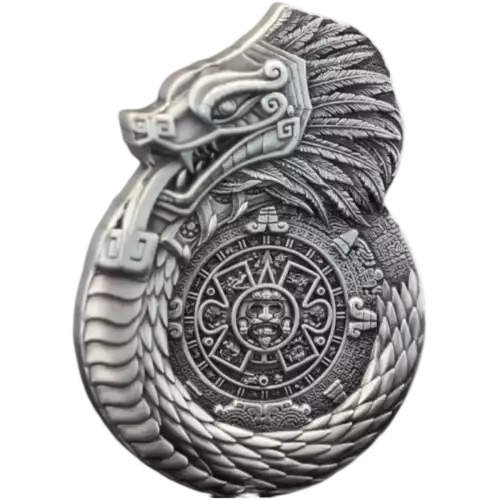 2025 1oz Fiji Dragons of the World: Aztec-Mayan .999 Silver BU Coin (3)