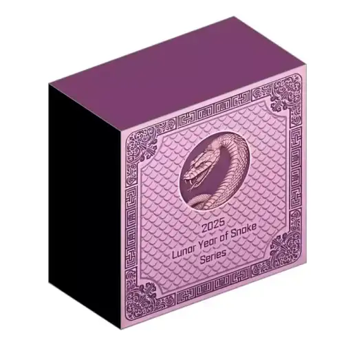 2025 1oz Fiji Snake High Relief .999 Silver Coin Bar