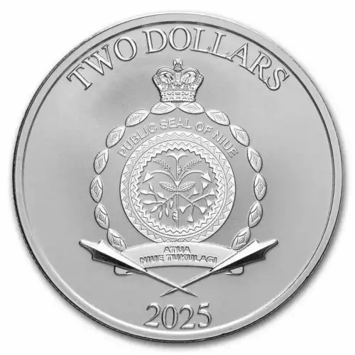 2025 1oz Niue Star Wars Luke Skywalker .999 Silver BU Coin (3)