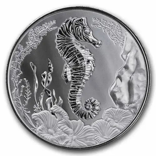 2025 1oz Samoa Seahorse .999 Silver BU