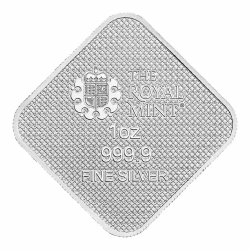 2025 1oz UK Royal Mint Queen's Beasts Completer .9999 Silver BU Bar (3)