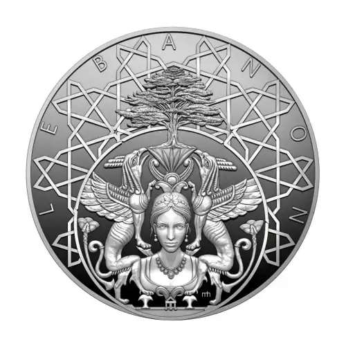2025 2oz Niue Grand Lebanon 100th Anniversary UHR Proof .9999 Silver Coin