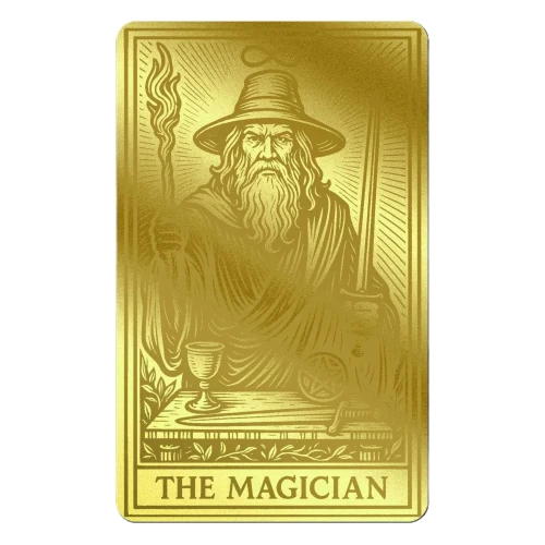 2026 1/1000th oz Liberia The Magician .9999 Gold Coin in Card  (3)