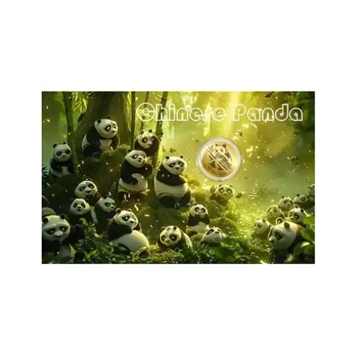 2026 1/1000th oz Niue Chinese Panda .9999 Gold Coin in Card