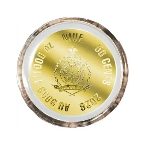 2026 1/1000th oz Niue The Don Gangsters .9999 Gold Coin in Card  (3)