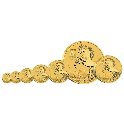 2026 1/10oz Australia Perth Mint Lunar Series III: Year of the Horse .9999 Gold Coin