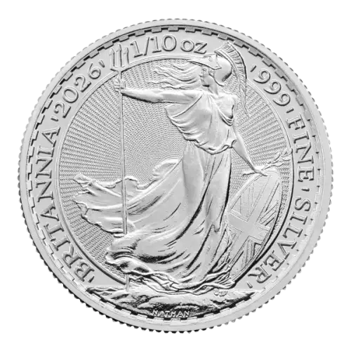 2026 1/10oz Great Britain Britannia .999 Silver
