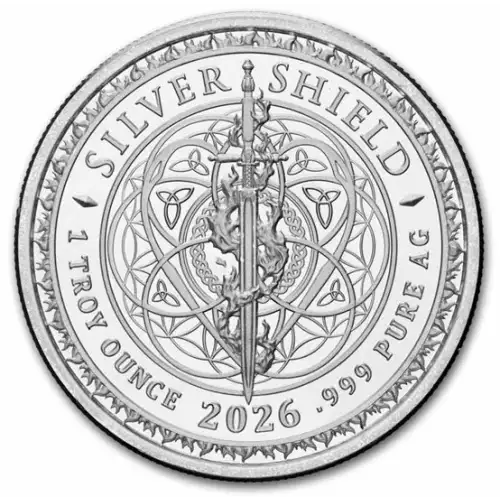 2026 1 oz GSM Silver Shield BULLion .999 Silver Round