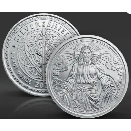 2026 1 oz GSM Silver Shield Christ is Coming .999 Silver Round