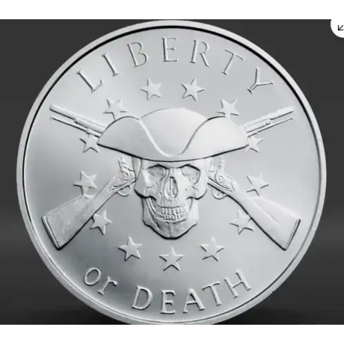 2026 1 oz GSM Silver Shield Liberty or Death .999 Silver Round
