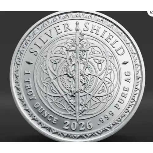 2026 1 oz GSM Silver Shield Liberty or Death .999 Silver Round