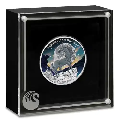 2026 1oz Australia Brumby Colorized .9999 Silver BU Coin