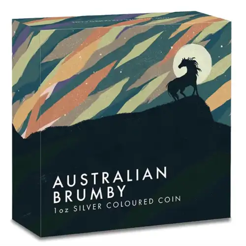 2026 1oz Australia Brumby Colorized .9999 Silver BU Coin
