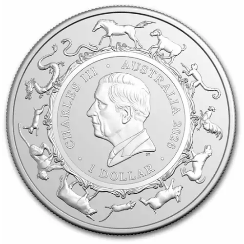 2026 1oz Australia Royal Australian Mint Lunar Year of the Horse .999 Silver Coin (2)