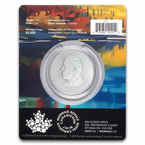 2026 1oz Canada Treasured Maple Leaf w/ Wolf Privy Mark .9999 Silver BU Coin in Assay (2)