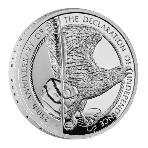 2026 1oz Great Britain 250th Ann. of American Declaration of Independence .999 Silver Proof Coin  (2)