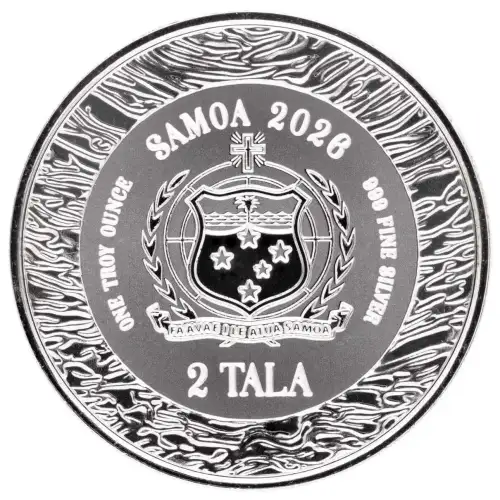 2026 1oz Samoa Mermaid Under the Sea .999 Silver Coin
