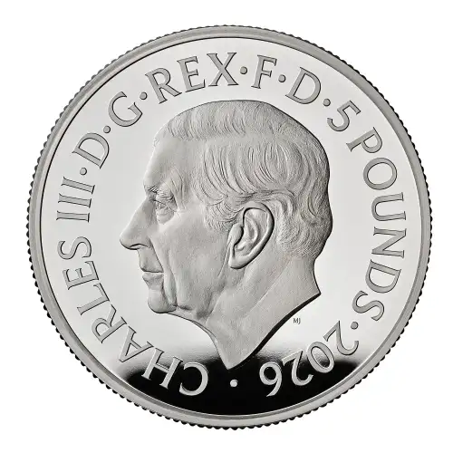 2026 2oz Great Britain 250th Ann. of American Declaration of Independence .999 Silver Proof Coin (3)