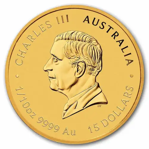 2027 1/10oz Australia Perth Mint Lunar Series III: Year of the Goat .9999 Gold Coin