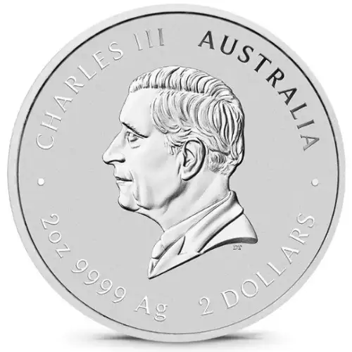 2027 2oz Australia Perth Mint Lunar Series III: Year of the Goat .9999 Silver Coin