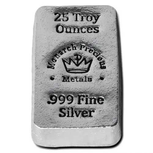 25oz Monarch Precious Metals .999 Silver Bar