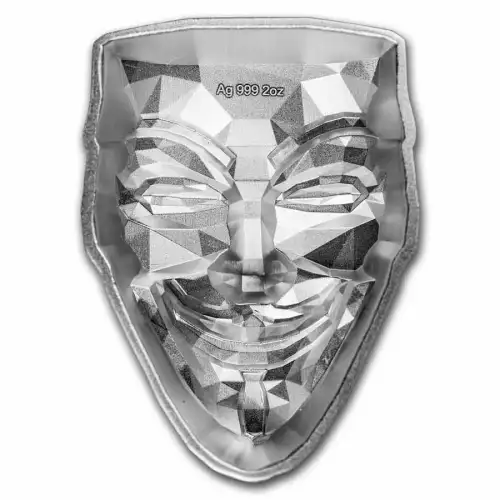2oz South Korea Guy Fawkes Mask 