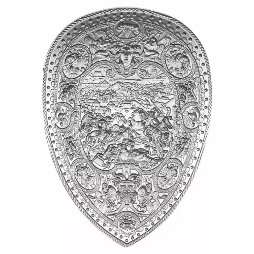 2oz South Korea Shield of King Henry II .999 Silver Stacker (2)