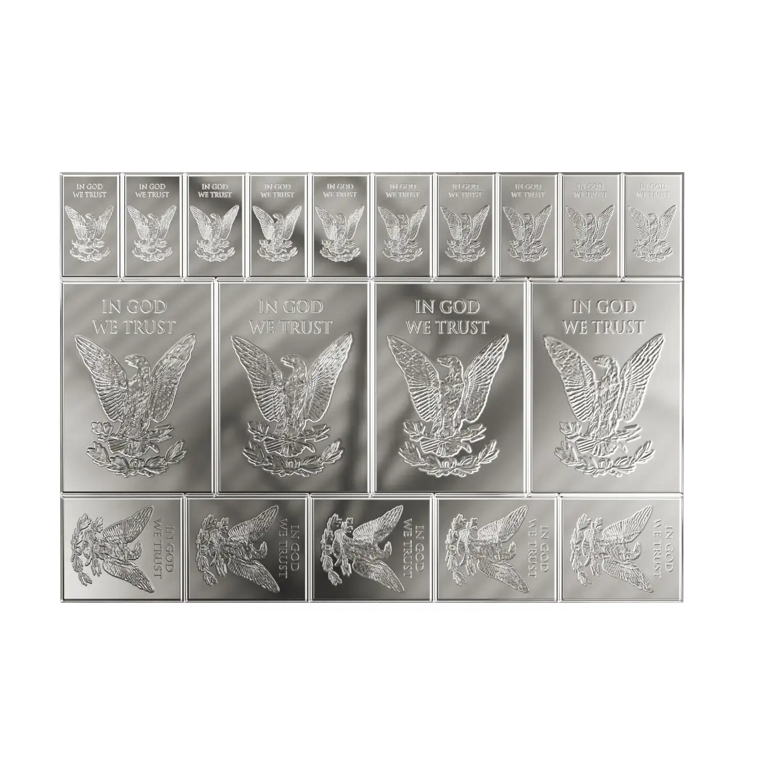 2oz SMI USA Eagle .999 Silver Prepper Bar in Mint Capsule