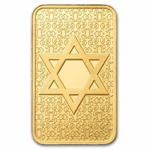 5 gram PAMP Suisse Star of David .9999 Gold Bar in CertiPAMP Card (5)