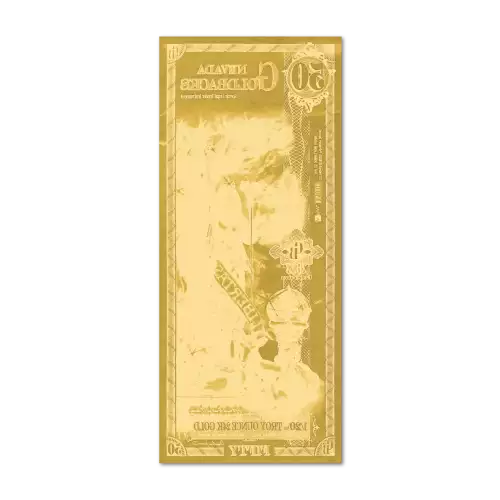 5 Nevada GoldBack Note 1/200th oz .999 Gold