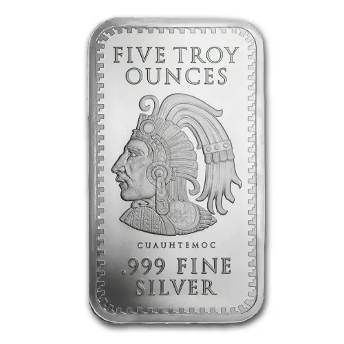 5 oz Aztec Calendar .999 Silver Bar