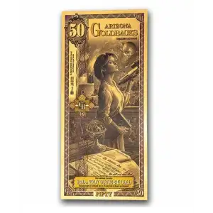 50 Arizona GoldBack Note 1/20th oz .999 Gold (2)