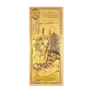 50 Utah GoldBack Note 1/20th oz .999 Gold (2)