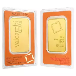 50g Valcambi Minted Gold Bar (In Assay) (2)