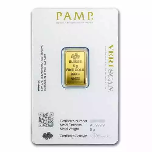5g PAMP Fortuna .9999 Gold Bar in Assay (5)