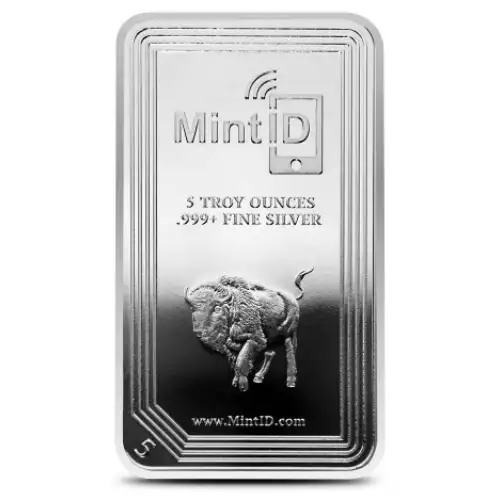 5oz Mint ID Buffalo .999 Silver Bar