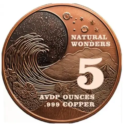 5oz Natural Wonders Series: Sahara Desert Colorized .999 Copper Round in Capsule (2)