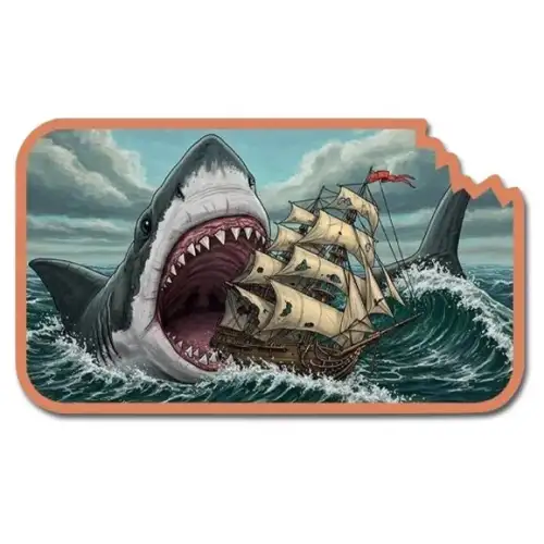 5oz Shark Bait Colorized .999 Copper Bar in Capsule