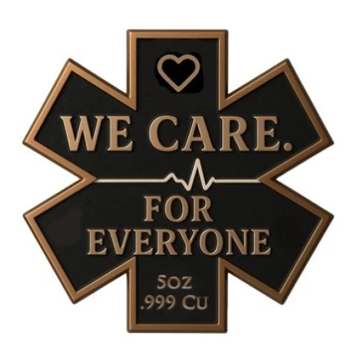 5oz We Care For Everyone Colorized Shaped .999 Copper in Capsule (2)