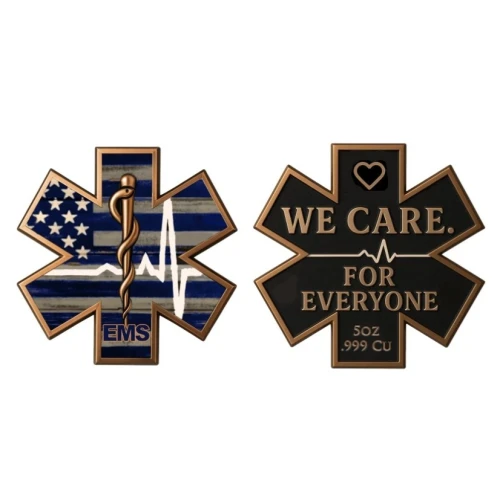 5oz We Care For Everyone Colorized Shaped .999 Copper in Capsule (3)