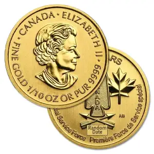 Any Year 1/10oz RCM Special Forces Commemorative .9999 Gold Coin