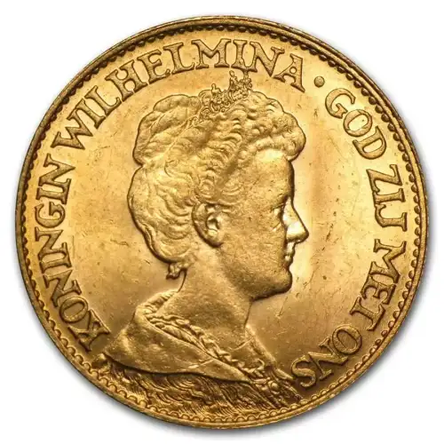 Any Year Netherlands 10 Guilder Gold Coin  (2)
