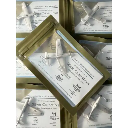 Investment Caster P-51 Mustang .999 Silver